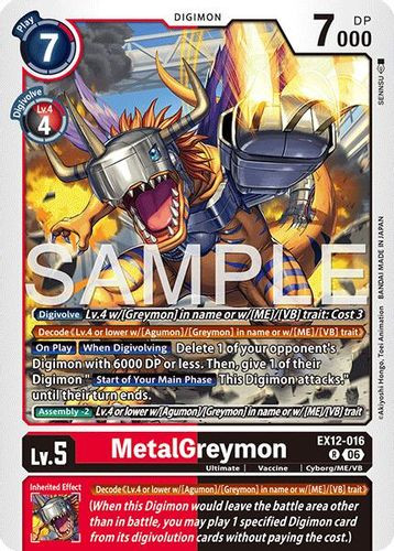 [EX12-016](R) MetalGreymon (Foil)