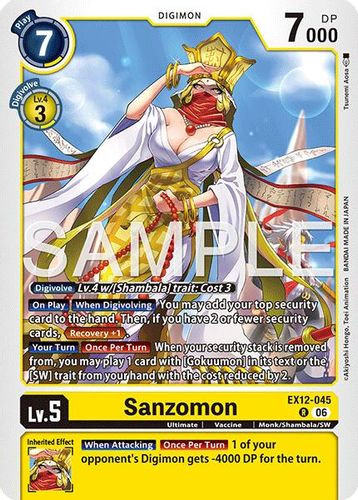 [EX12-045](R) Sanzomon (Foil)