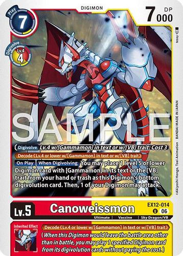 [EX12-014](U) Canoweissmon