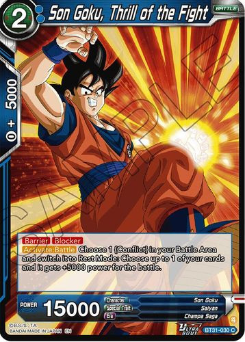 [BT31-030](C) Son Goku, Thrill of the Fight
