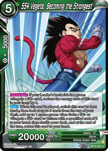 [BT31-051](C) SS4 Vegeta, Becoming the Strongest