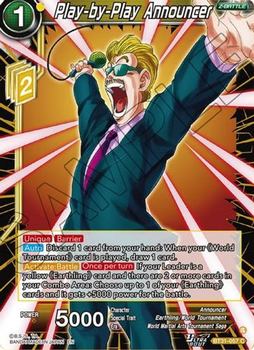[BT31-057](C) Play-by-Play Announcer