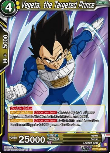 [BT31-070](C) Vegeta, the Targeted Prince
