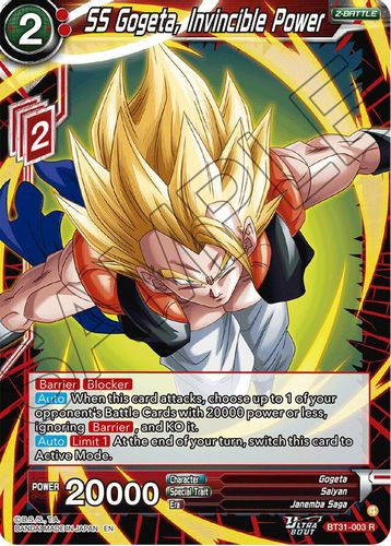 [BT31-003](R) SS Gogeta, Invincible Power (Foil)