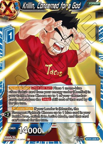 [BT31-028](R) Krillin, Concerned for a God (Foil)