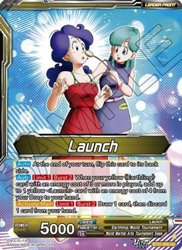[BT31-055](UC) Launch // Launch, Transformed (Foil)