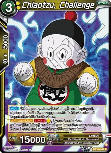 [BT31-062](R) Chiaotzu, Challenge (Foil)