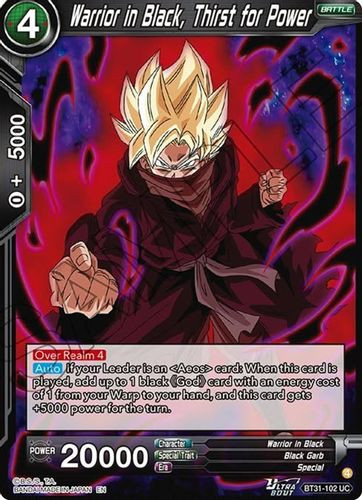 [BT31-102](UC) Warrior in Black, Thirst for Power (Foil)