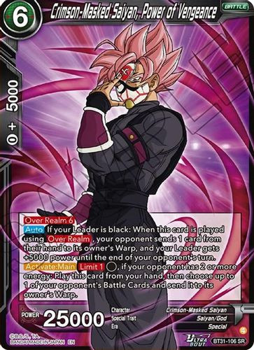 [BT31-106](SR) Crimson-Masked Saiyan, Power of Vengeance (Foil)