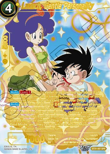 [BT31-067](SPR) Launch, Gentle Personality (Foil)