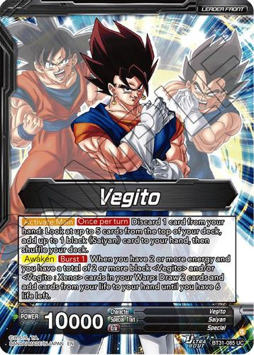 [BT31-085](SLR) Vegito // SSB Vegito, Ultimate Power (Foil)