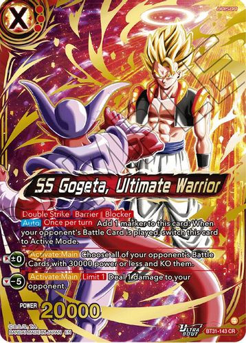 [BT31-143](CR) SS Gogeta, Ultimate Warrior (Foil)