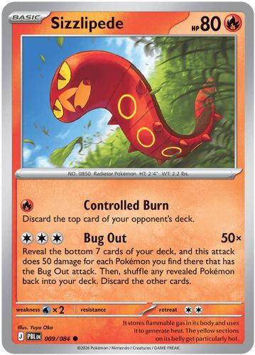 |ME05|[PBL-009/084](C) Sizzlipede {Reverse Holo}