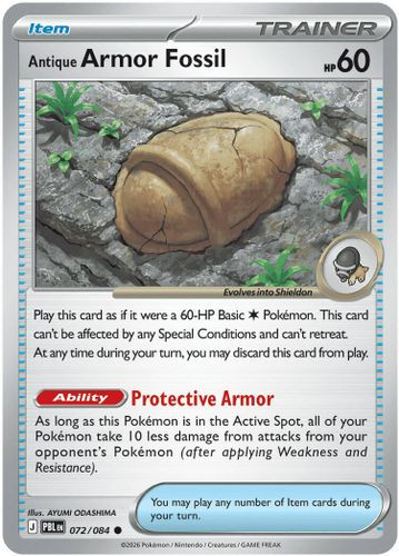 |ME05|[PBL-072/084](C) Antique Armor Fossil {Reverse Holo}