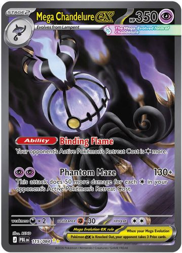 |ME05|[PBL-115/084](GRR) Mega Chandelure ex {Holo}