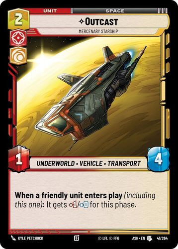 [08-ASH-EN-0041](U) Outcast - Mercenary Starship