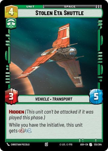 [08-ASH-EN-0125](U) Stolen Eta Shuttle