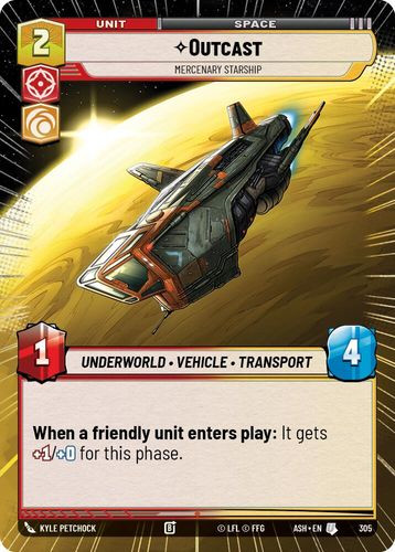 [08-ASH-EN-0305](U) Outcast - Mercenary Starship (Hyperspace)