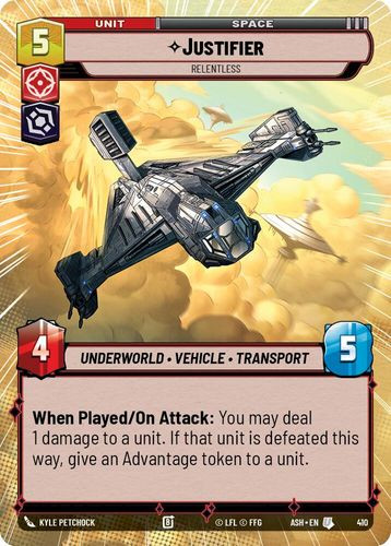 [08-ASH-EN-0410](U) Justifier - Relentless (Hyperspace)