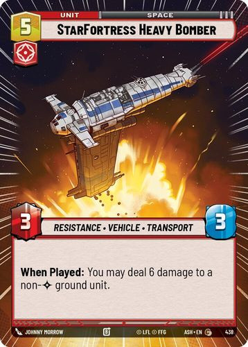 [08-ASH-EN-0438](C) StarFortress Heavy Bomber (Hyperspace)
