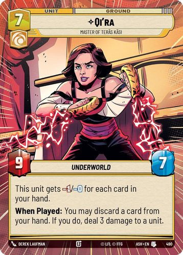 [08-ASH-EN-0490](U) Qi'ra - Master of Teras Kasi (Hyperspace)