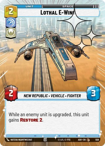 [08-ASH-EN-0559](C) Lothal E-Wing (Hyperspace) (Foil)