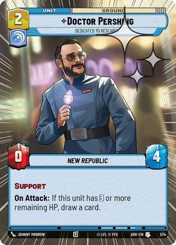 [08-ASH-EN-0574](U) Doctor Pershing - Dedicated to Research (Hyperspace) (Foil)