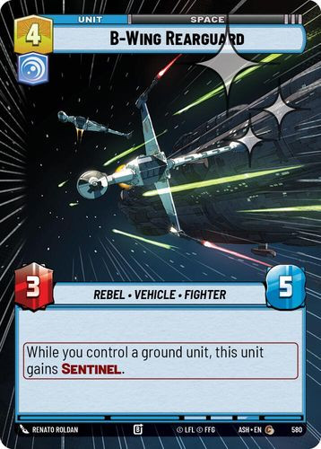 [08-ASH-EN-0580](C) B-Wing Rearguard (Hyperspace) (Foil)