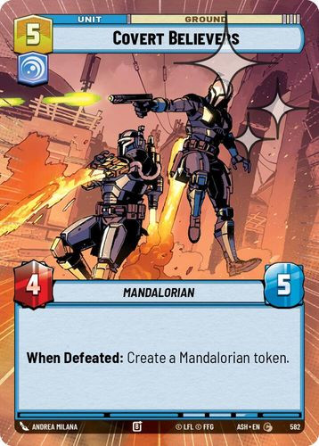 [08-ASH-EN-0582](C) Covert Believers (Hyperspace) (Foil)