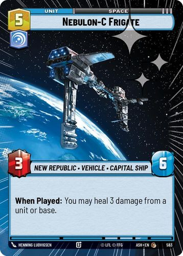 [08-ASH-EN-0583](C) Nebulon-C Frigate (Hyperspace) (Foil)