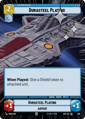 [08-ASH-EN-0588](C) Durasteel Plating (Hyperspace) (Foil)