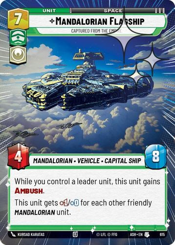 [08-ASH-EN-0615](U) Mandalorian Flagship - Captured from the Empire (Hyperspace) (Foil)
