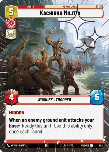 [08-ASH-EN-0662](U) Kachirho Militia (Hyperspace) (Foil)