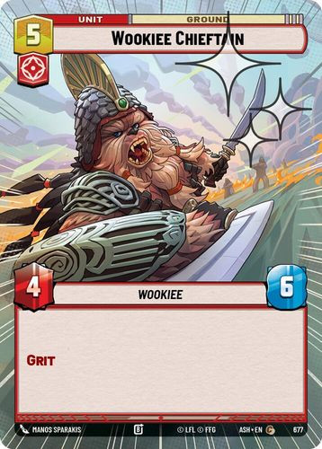 [08-ASH-EN-0677](C) Wookiee Chieftain (Hyperspace) (Foil)
