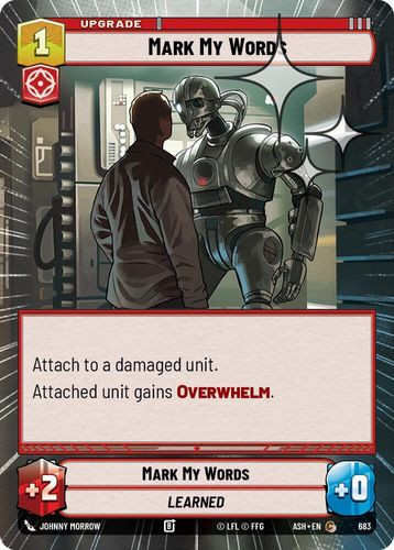 [08-ASH-EN-0683](C) Mark My Words (Hyperspace) (Foil)