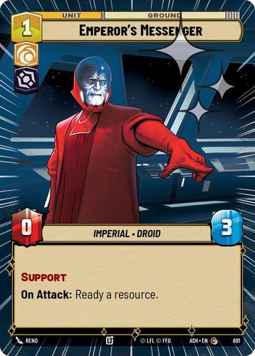 [08-ASH-EN-0691](C) Emperor's Messenger (Hyperspace) (Foil)