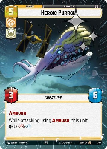 [08-ASH-EN-0709](C) Heroic Purrgil (Hyperspace) (Foil)