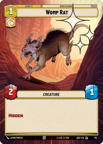 [08-ASH-EN-0715](C) Womp Rat (Hyperspace) (Foil)