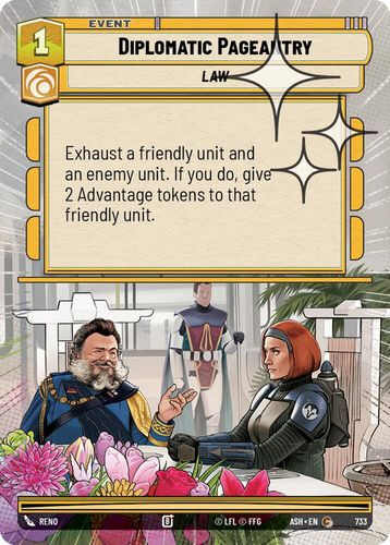 [08-ASH-EN-0733](C) Diplomatic Pageantry (Hyperspace) (Foil)