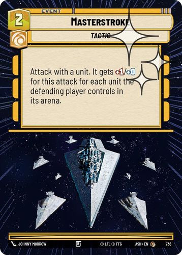 [08-ASH-EN-0736](C) Masterstroke (Hyperspace) (Foil)