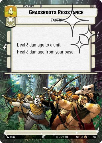[08-ASH-EN-0760](C) Grassroots Resistance (Hyperspace) (Foil)