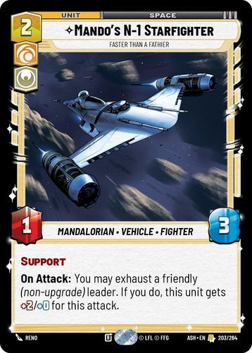 [08-ASH-EN-0203](R) Mando's N-1 Starfighter - Faster than a Fathier
