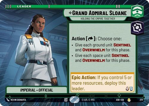 [08-ASH-EN-0271](R) Grand Admiral Sloane - Holding the Empire Together (Hyperspace)