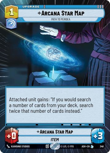 [08-ASH-EN-0348](L) Arcana Star Map - Path to Peridea (Hyperspace)