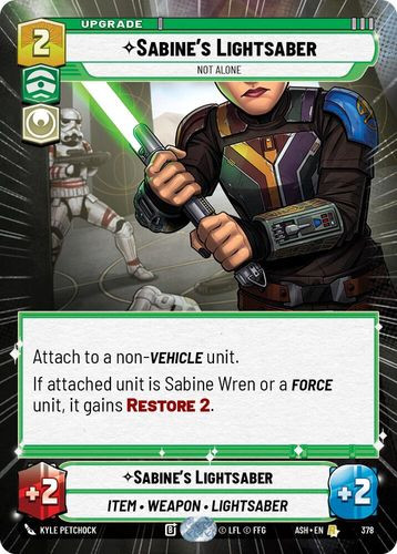 [08-ASH-EN-0378](R) Sabine's Lightsaber - Not Alone (Hyperspace)