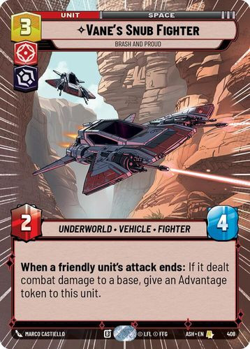 [08-ASH-EN-0408](R) Vane's Snub Fighter - Brash and Proud (Hyperspace)