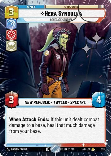 [08-ASH-EN-0533](R) Hera Syndulla - Renegade General (Hyperspace) (Foil)