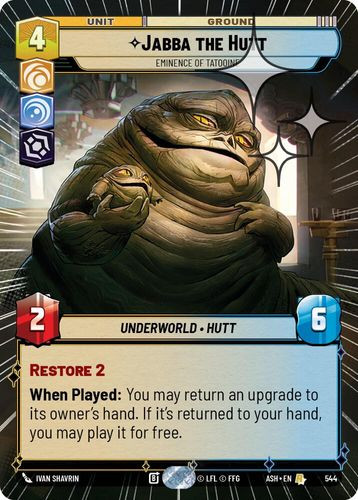 [08-ASH-EN-0544](R) Jabba the Hutt - Eminence of Tatooine (Hyperspace) (Foil)