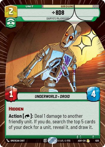 [08-ASH-EN-0620](R) 8D8 - Daimyo's Majordomo (Hyperspace) (Foil)