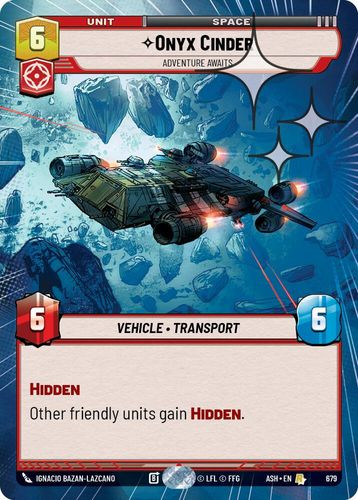 [08-ASH-EN-0679](R) Onyx Cinder - Adventure Awaits (Hyperspace) (Foil)